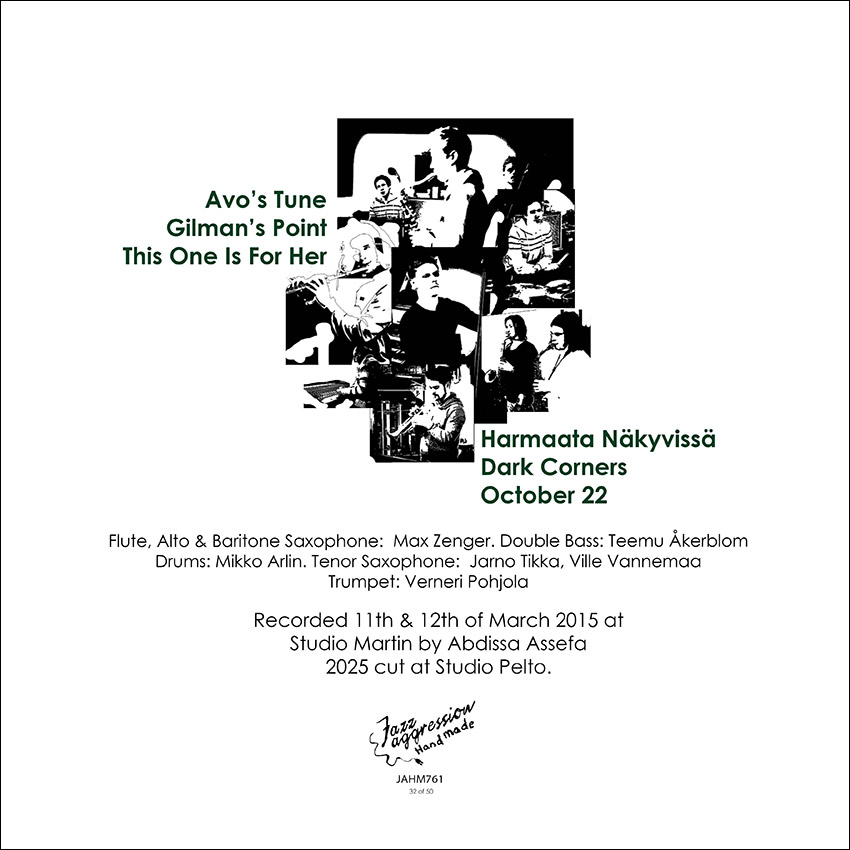 Teemu Åkerblom Quartet <br>10 Anniversary <br> Alternate takes Lathe LP - Image 2