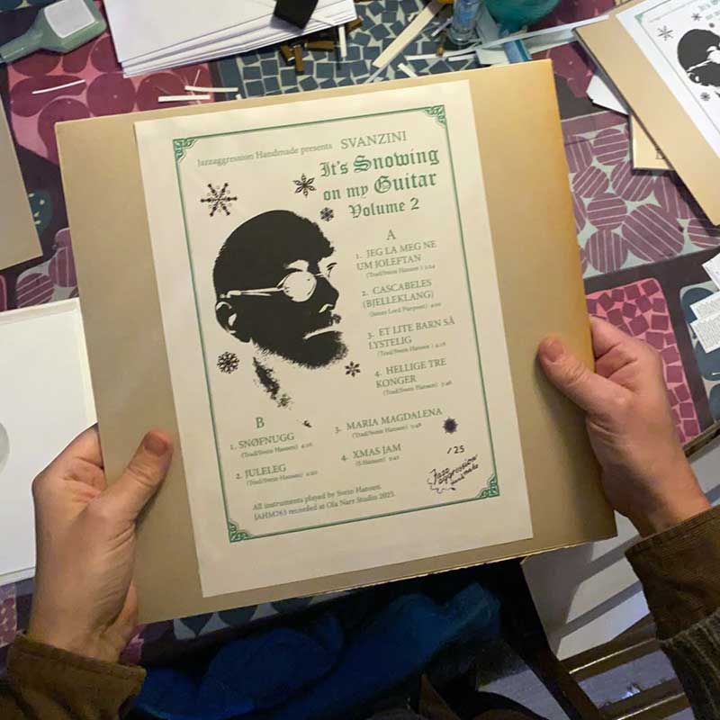 SvanZini <br> It's Snowing on my Guitar <br> Volume 2 Lathe LP - Image 2