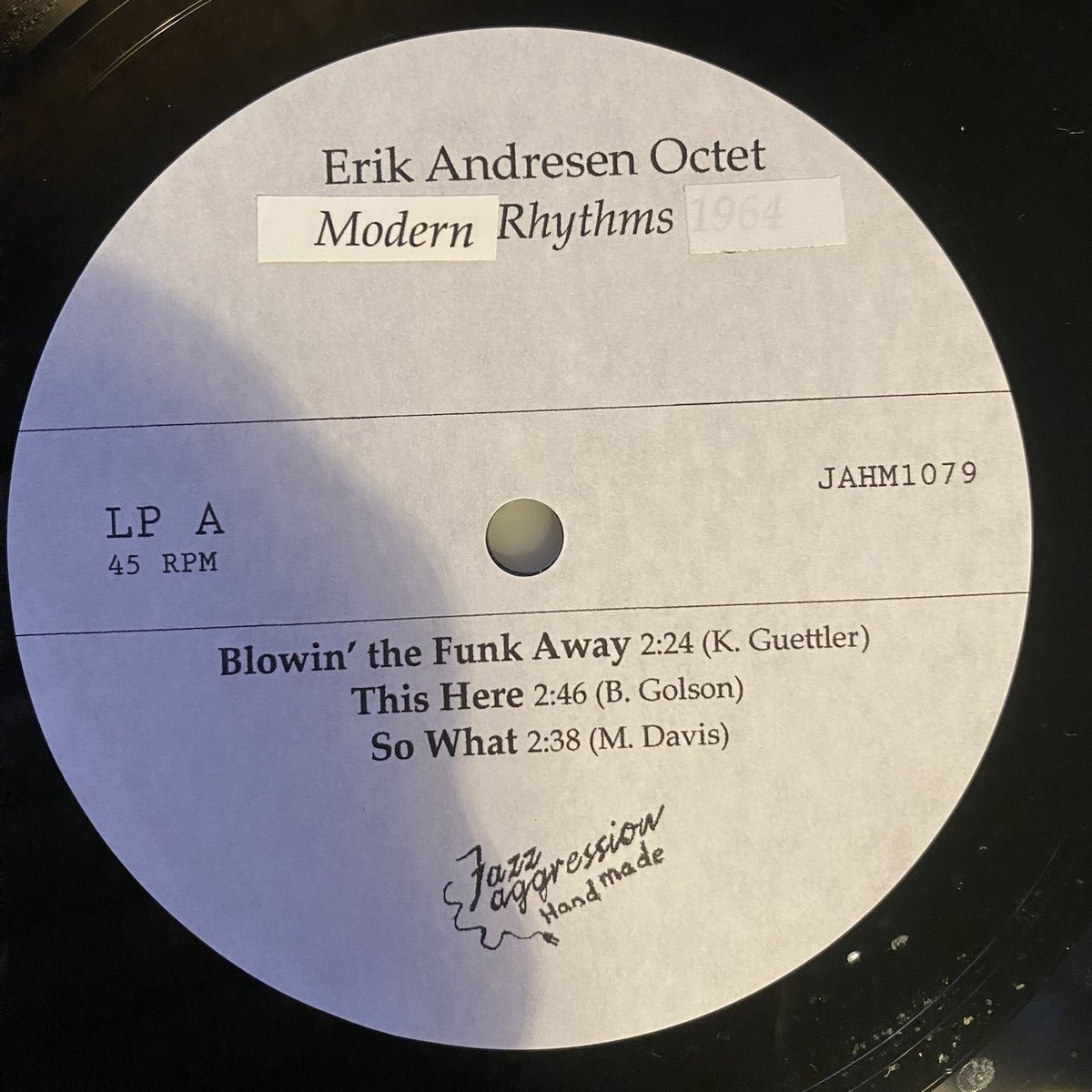 Erik Andresen Octet <br>Moderne Rytmer <br>10-inch Lathe Cut - Image 5