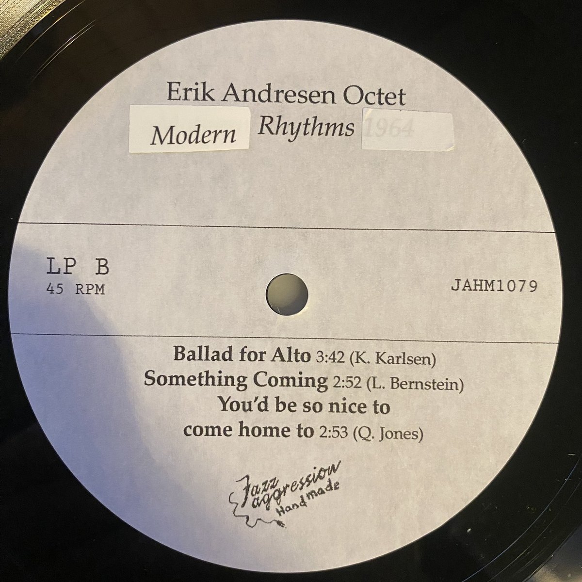 Erik Andresen Octet <br>Moderne Rytmer <br>10-inch Lathe Cut - Image 6